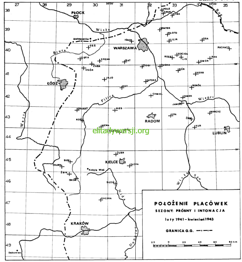 01-mapa-placowki-probny-intonacja Zrzuty - 1941 / 1942